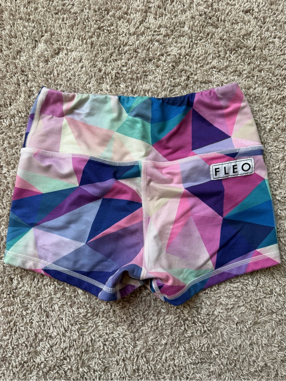 High Rise Fleo Shorts - Picture 2 of 4